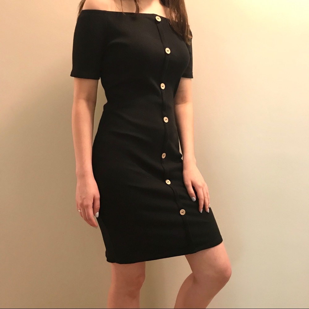 Off The Shoulder Back Dress